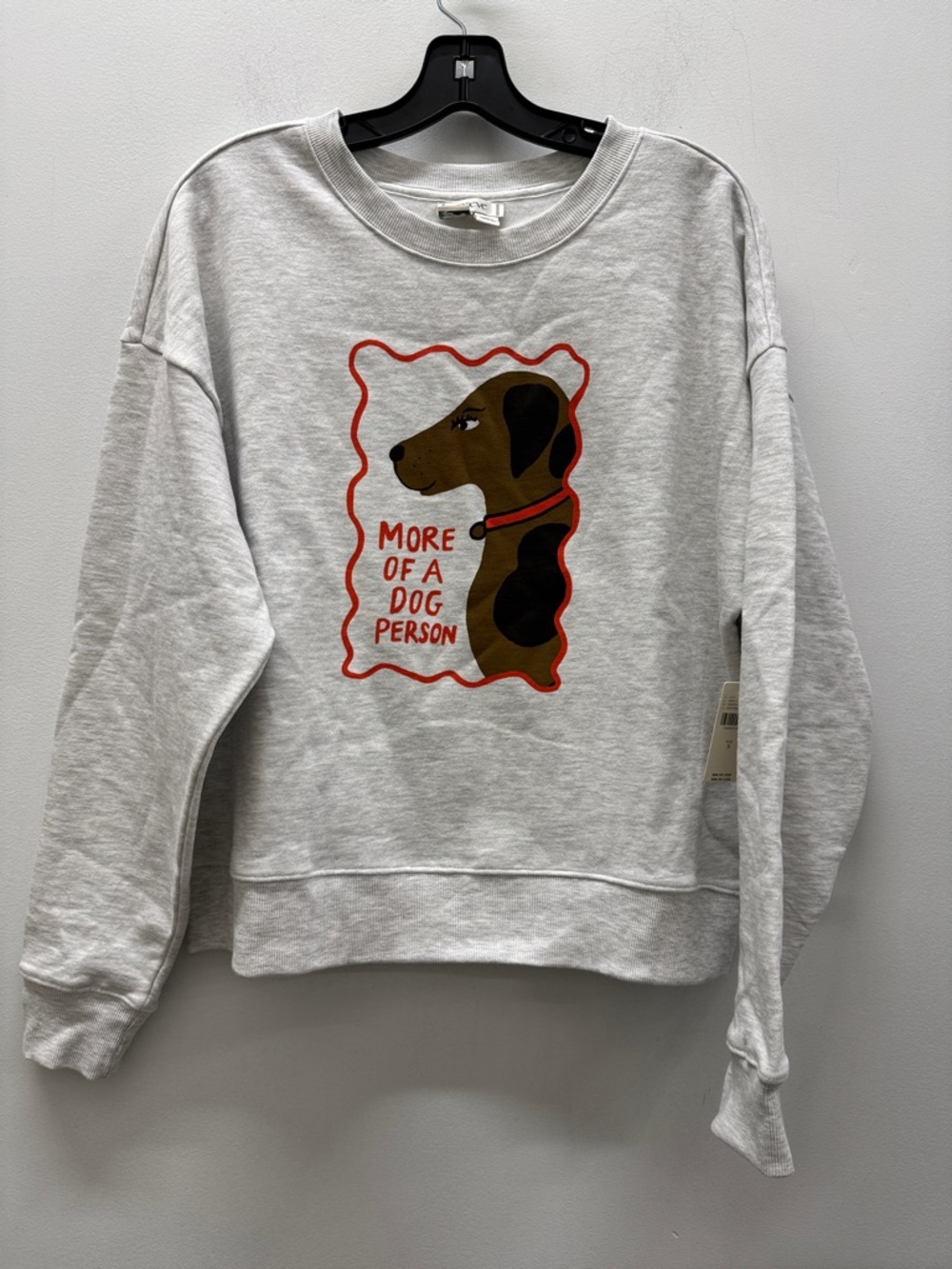 NWT Anthropologie Maeve Dog Person Graphic Sweatshirt Size M